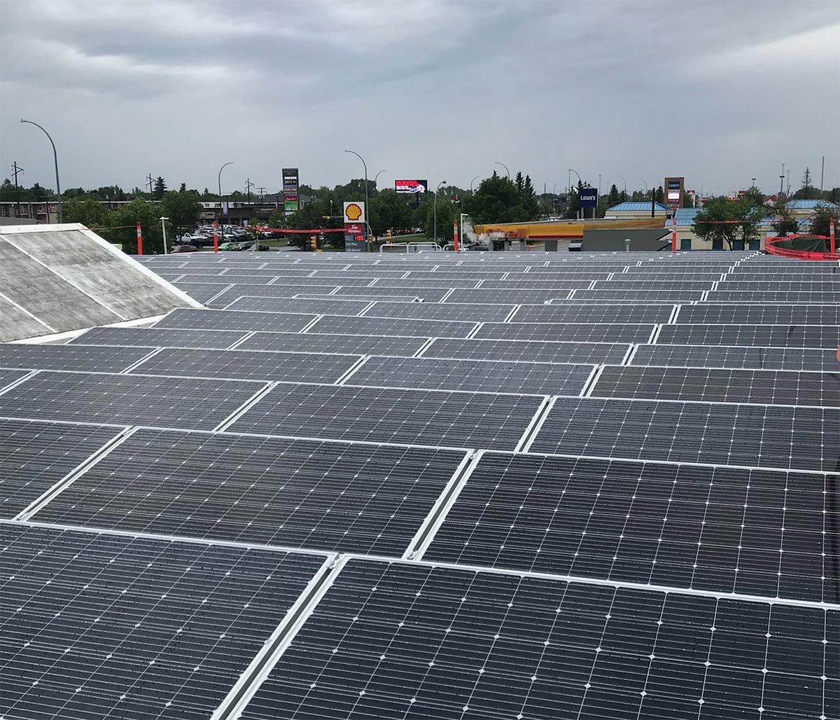 Wascana Solar Co-operative's Commercial Installation at Conexus Credit Union, Regina, Saskatchewan.